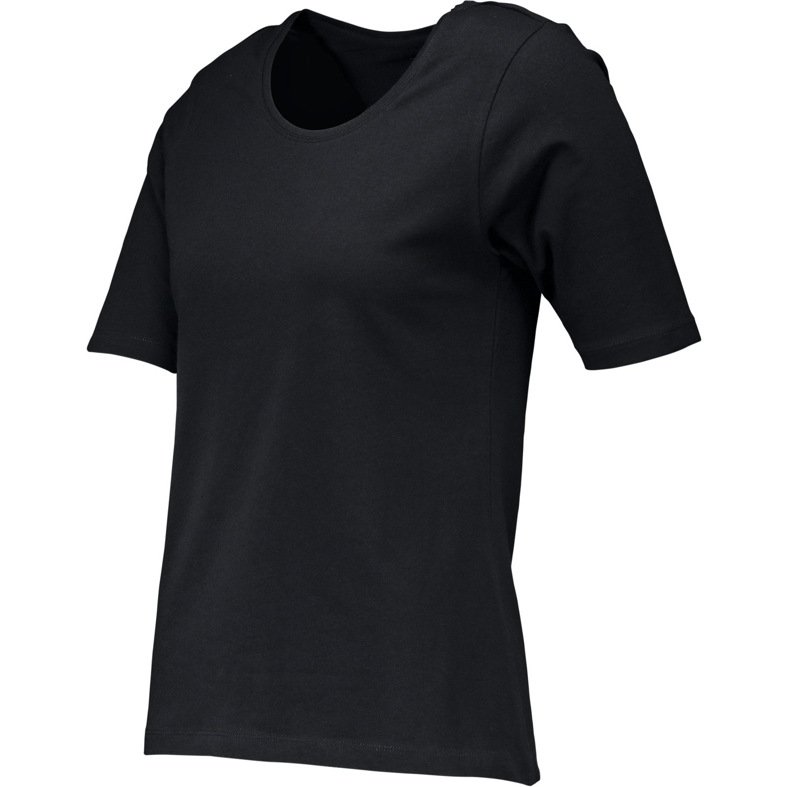 Damen T-Shirt Stretch L, schwarz