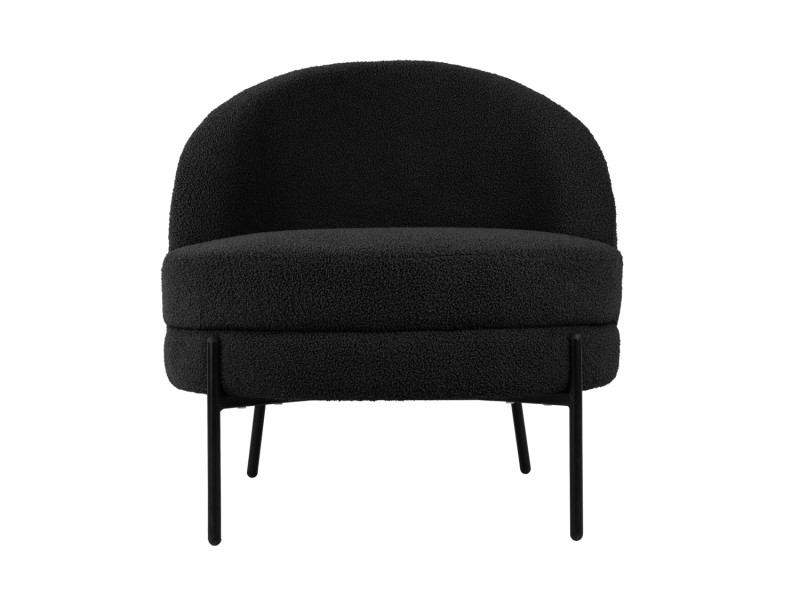 Chair Noble Teddy Curl LM2105BK Black
