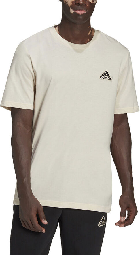 adidas Essentials FeelComfy Single Jersey T-shirt Hvid