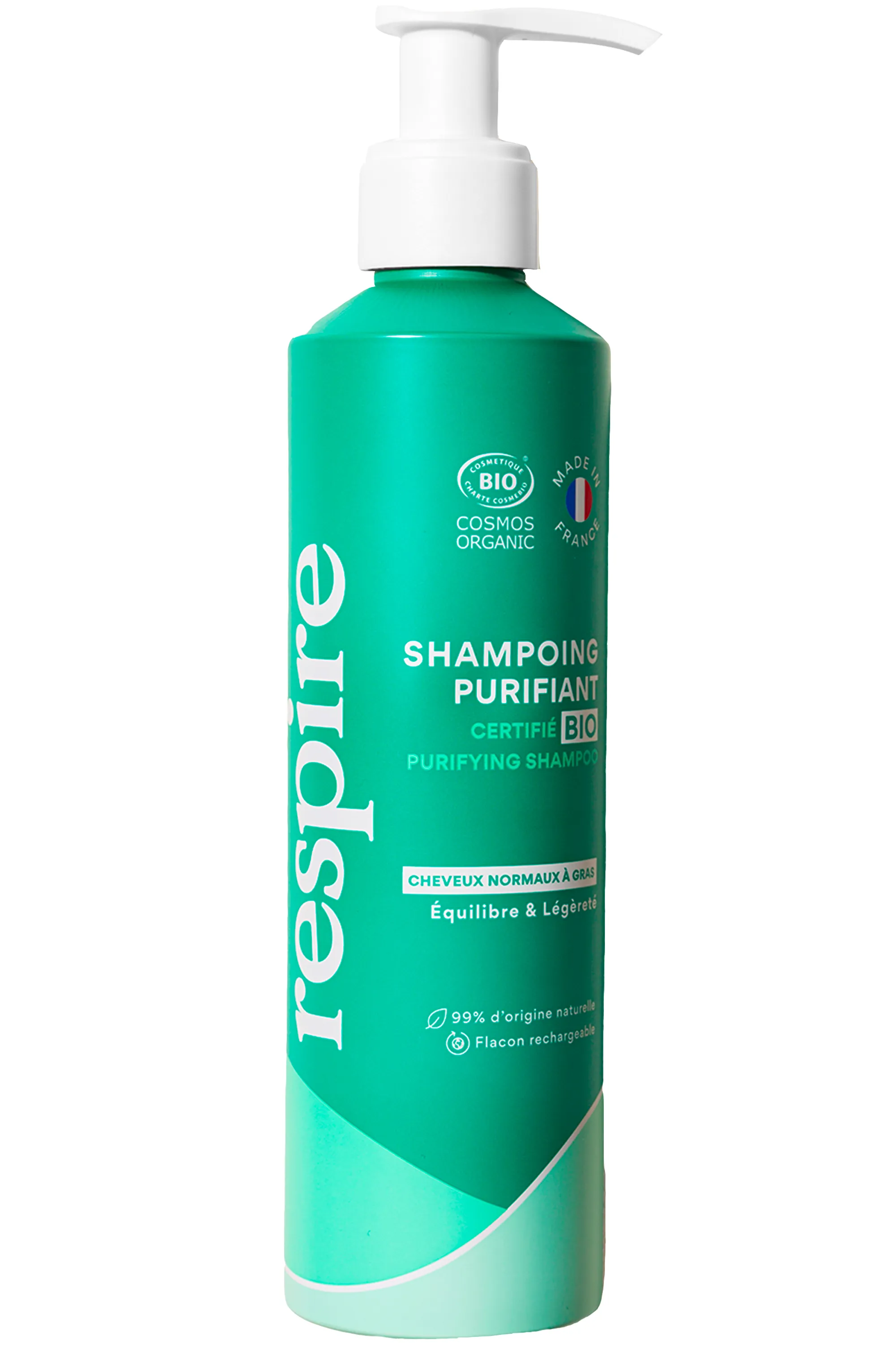 Respire Shampoing purifiant rechargeable-250 ml