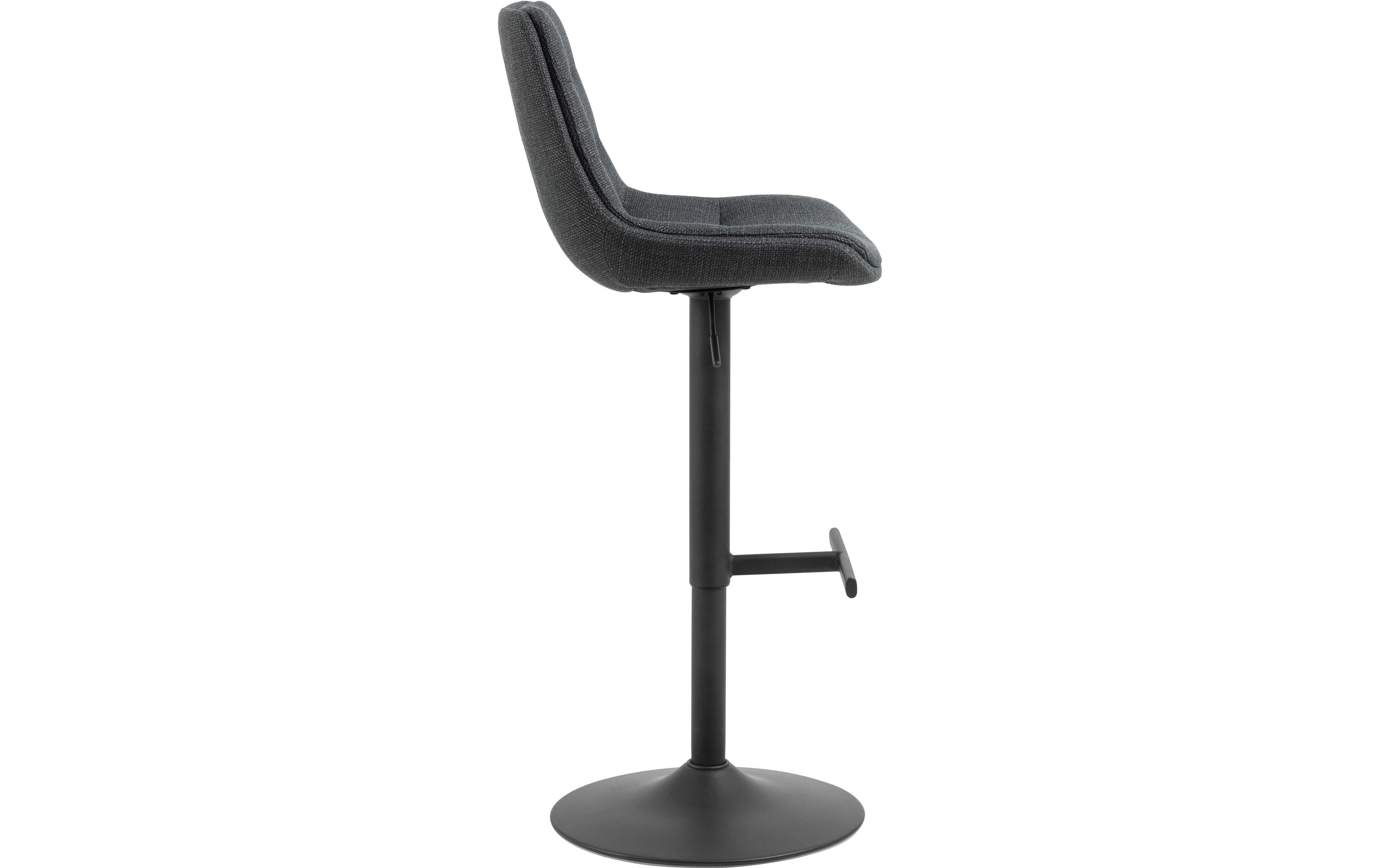 Barhocker Adisa 2 Stück, 47 x 95 cm, Dunkelgrau<br>Höhenverstellbare Barstühle für entspannte Momente zu Hause