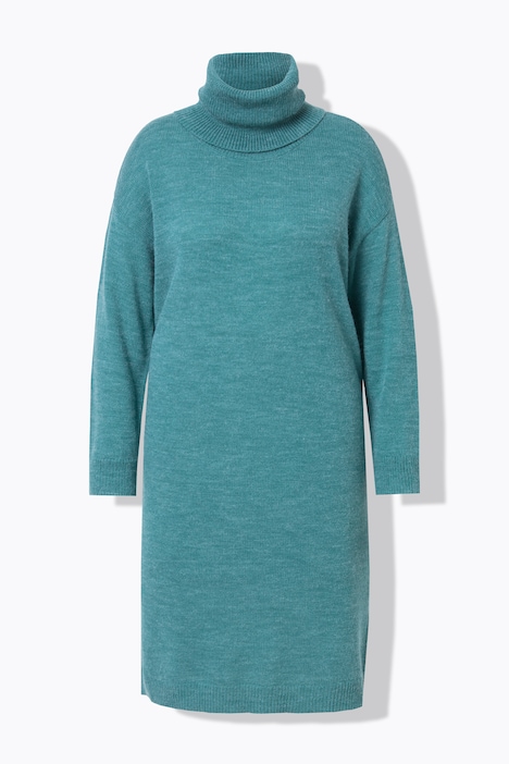 Strickkleid, Rollkragen, Langarm