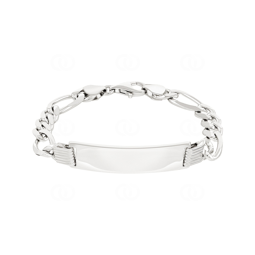 Gravurarmband Figaro 925 Silber 7.8mm
