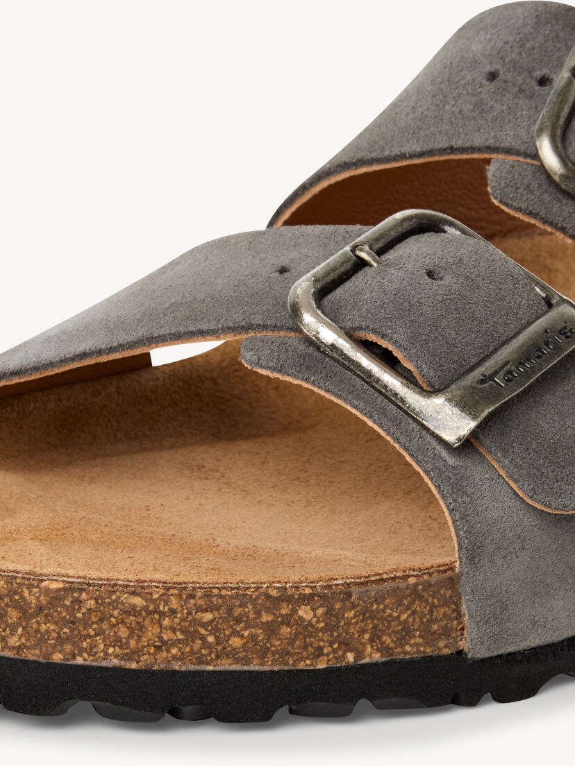 Leren Slipper - grijs