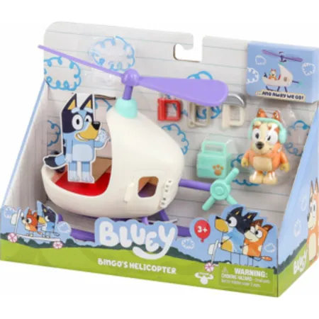 Moose Toys Bluey Helikopter mit Figur Bingo