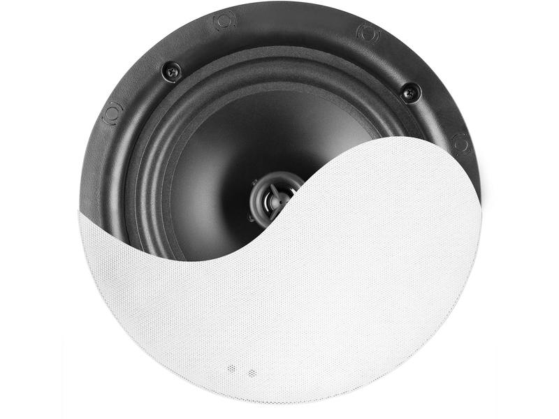 Power Dynamics Deckenlautsprecher NCSS8 40W, Weiss Einbaulautsprecher für Decke mit Quick-Fit-System