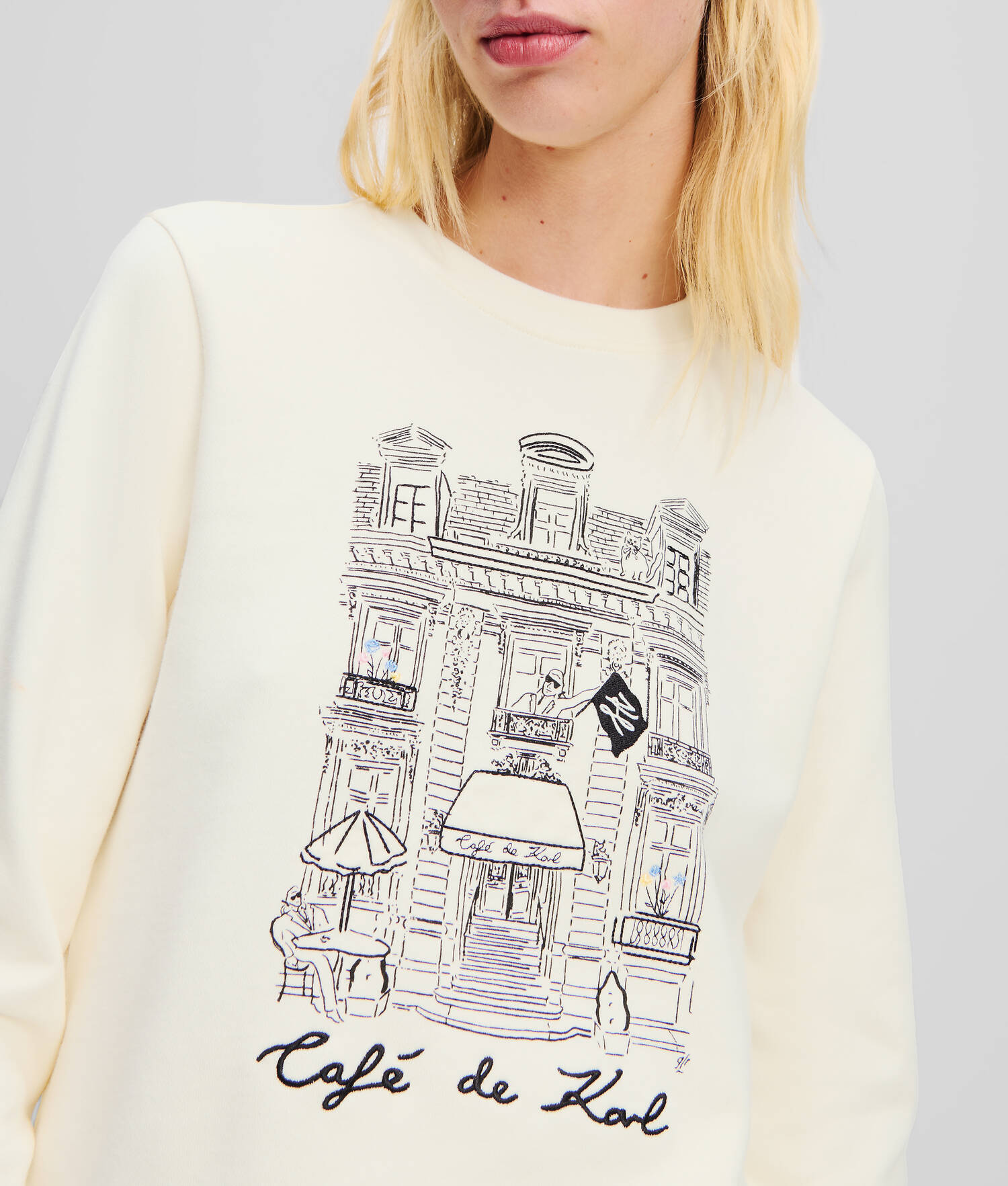 SWEAT-SHIRT KL X JORGE PARRA - Crème Cannoli