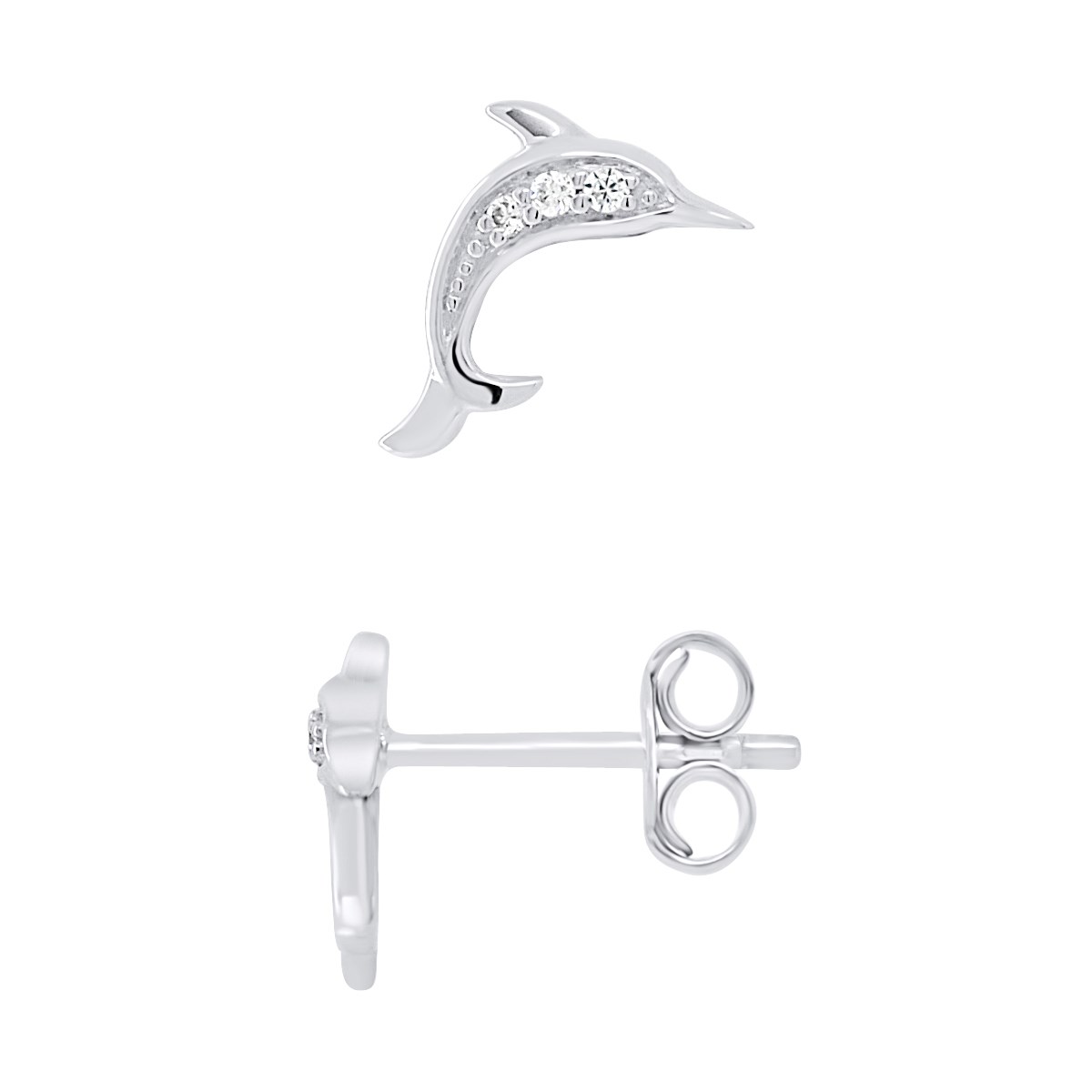 Boucles d'Oreilles DAUPHIN - Argent 925
