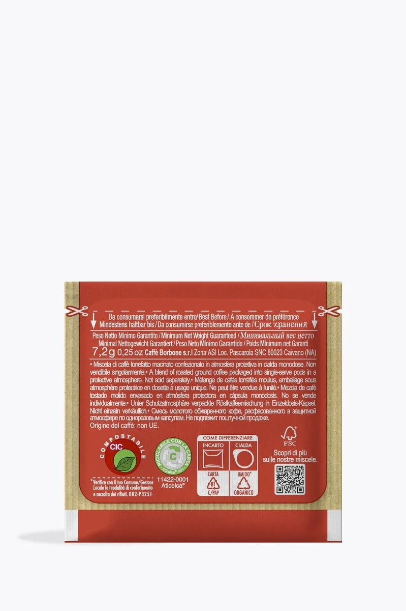 Caffè Borbone Miscela Rossa 150 E.S.E. Pads