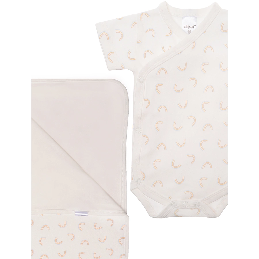 Liliput 2-teiliges Set Regenbogen weiss