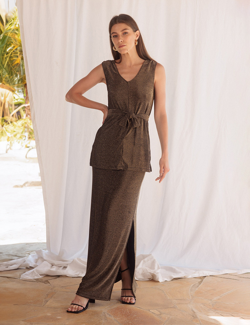 HBT NONCHALANTE LUREX | ANGEL TOP DORÉ
