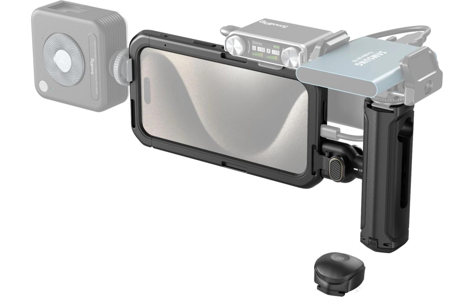 Cage für iPhone 15 ProEinhändiges Mobiles Video-Kit