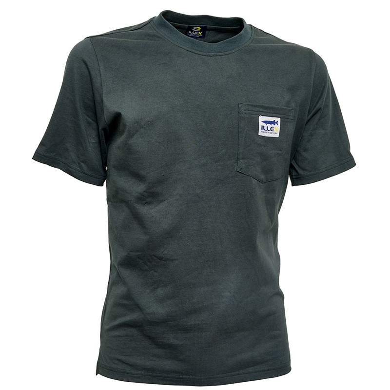 Tee Shirt Manches Courtes Homme Illex Wild Dog - Vert Foncé