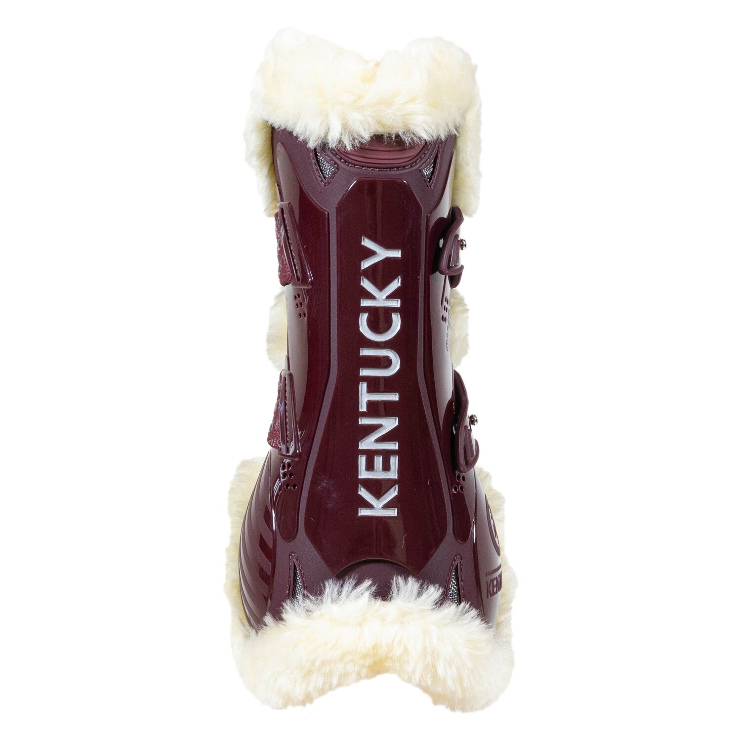 KENTUCKY Springgamaschen Vegan Sheepskin Bamboo Shield, für Vorderbeine - bordeaux