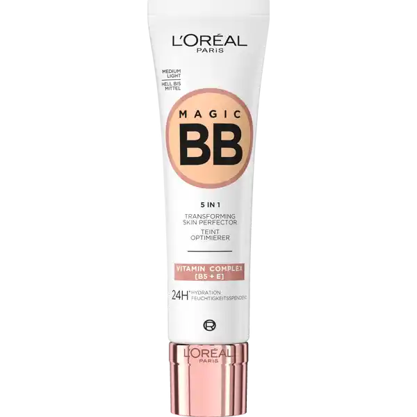 BB Gesichtscreme 5in1 Teint Optimierer Hell bis Mittel Feuchtigkeitsspendend LSF 20