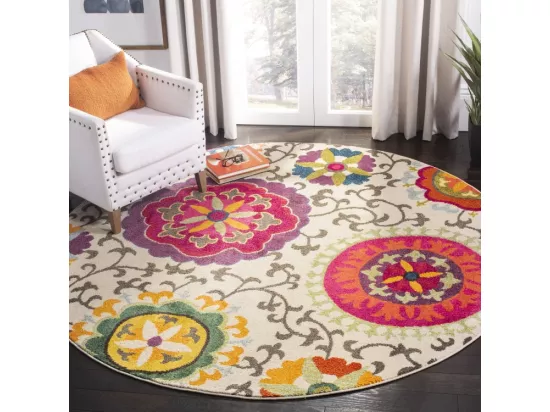 Tapis Ivory & Multi 122 X 122 cm - Manteca