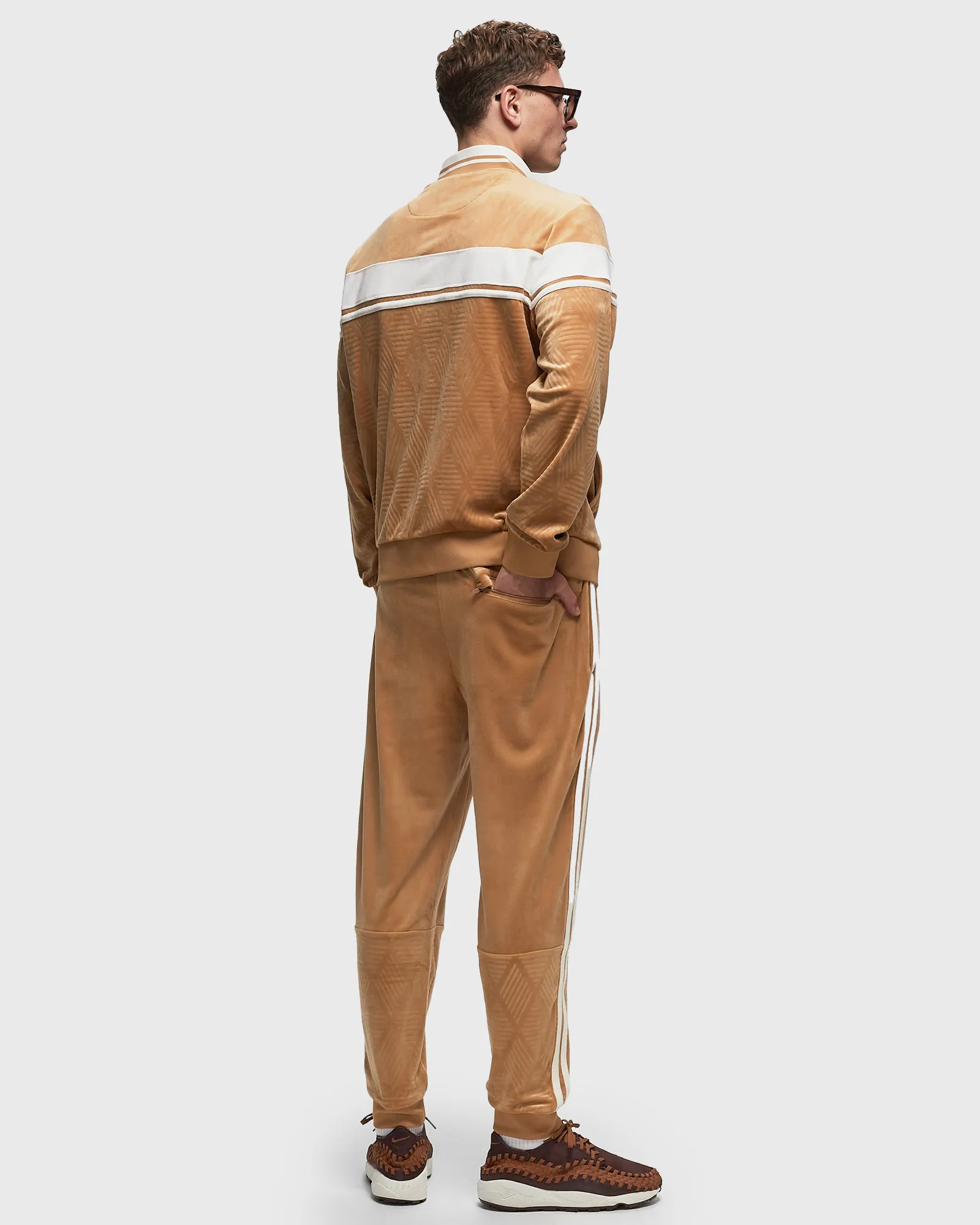 Sergio Tacchini DEBOSSED DAMARINDO VELOUR TRACKSUIT