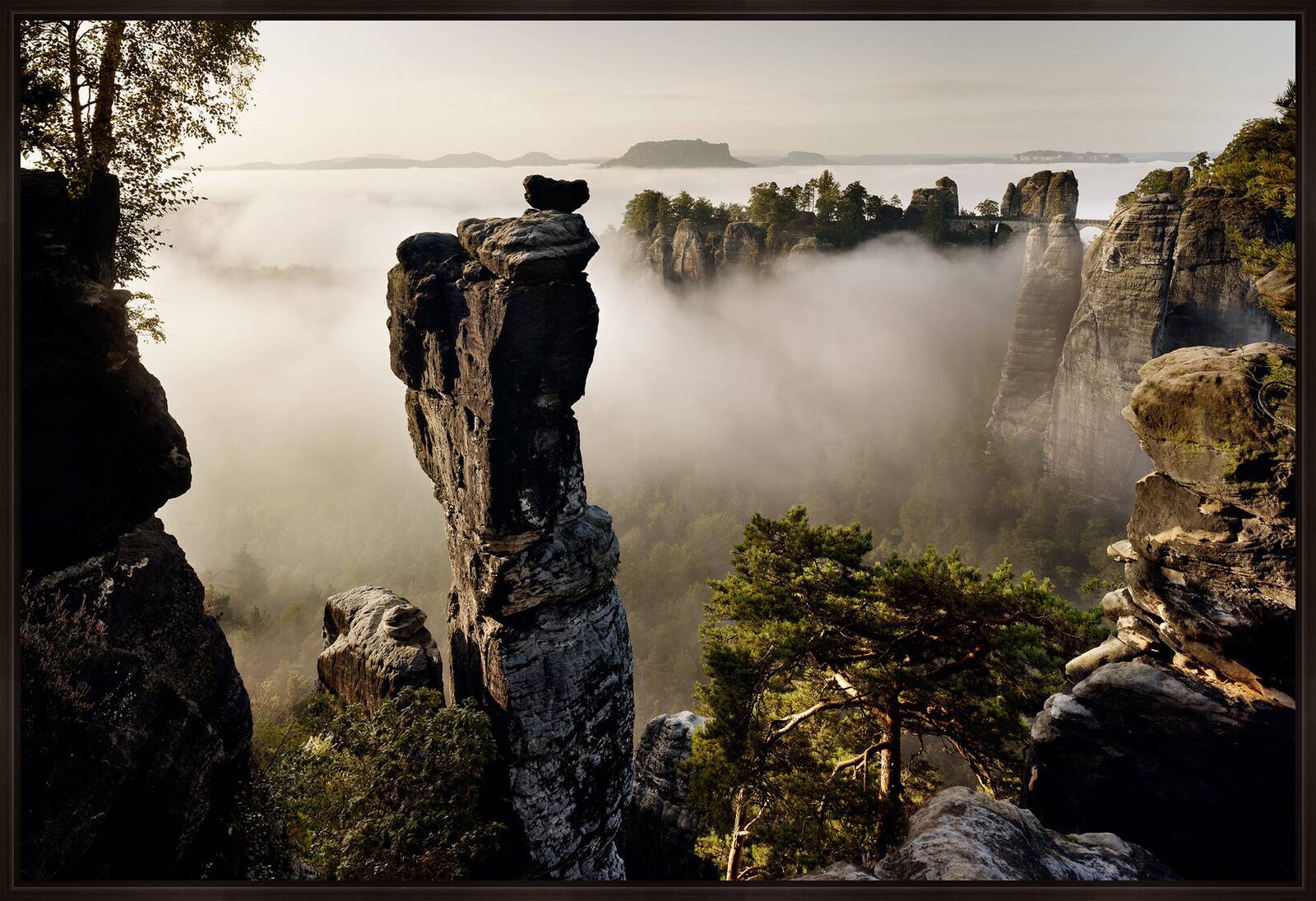 Wehlnadel, Elbsandsteingebirge by Berthold Steinhilber - Limited Edition. Edition of: 150. Signed.