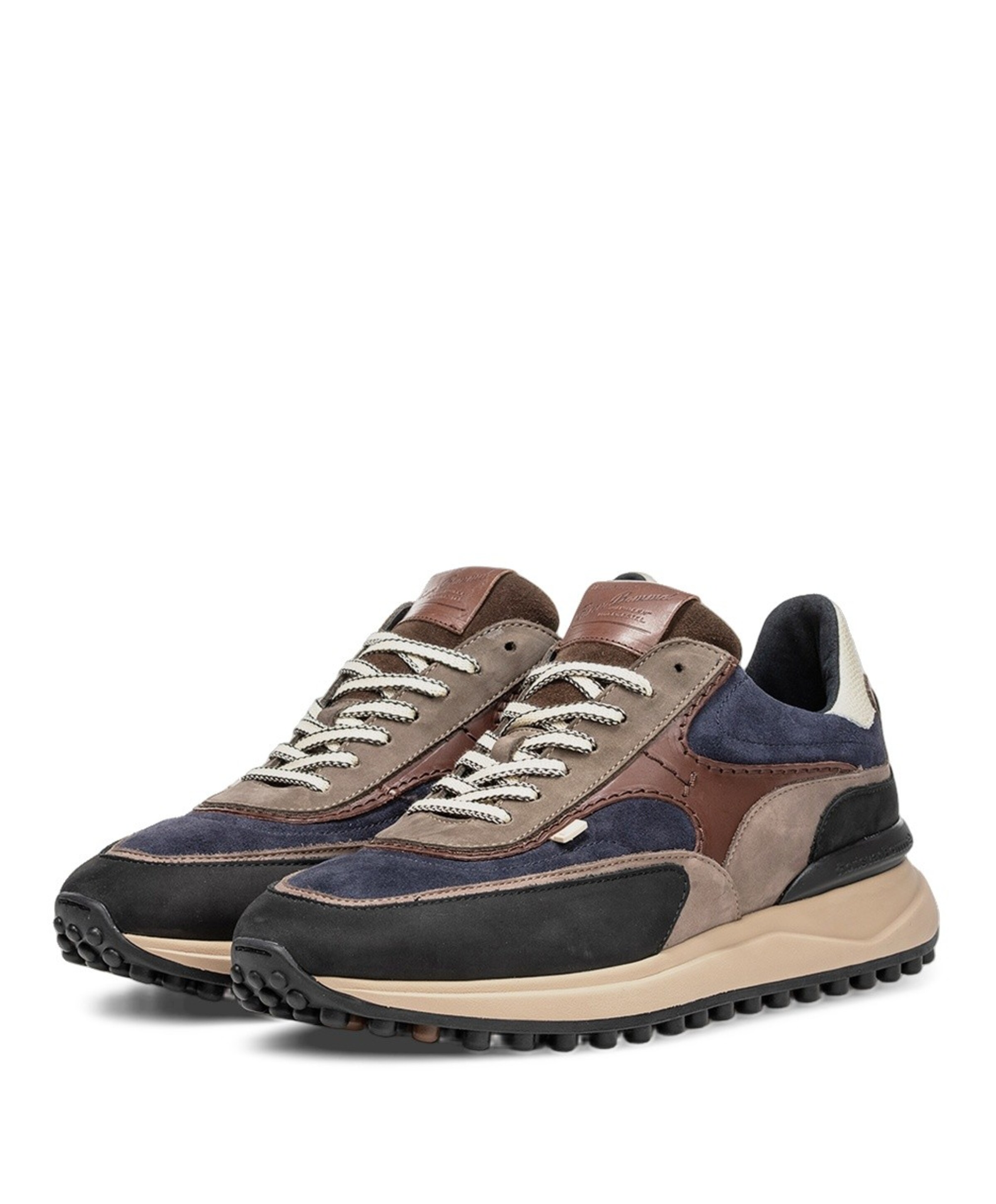 Floris van Bommel heren sneakers blauw