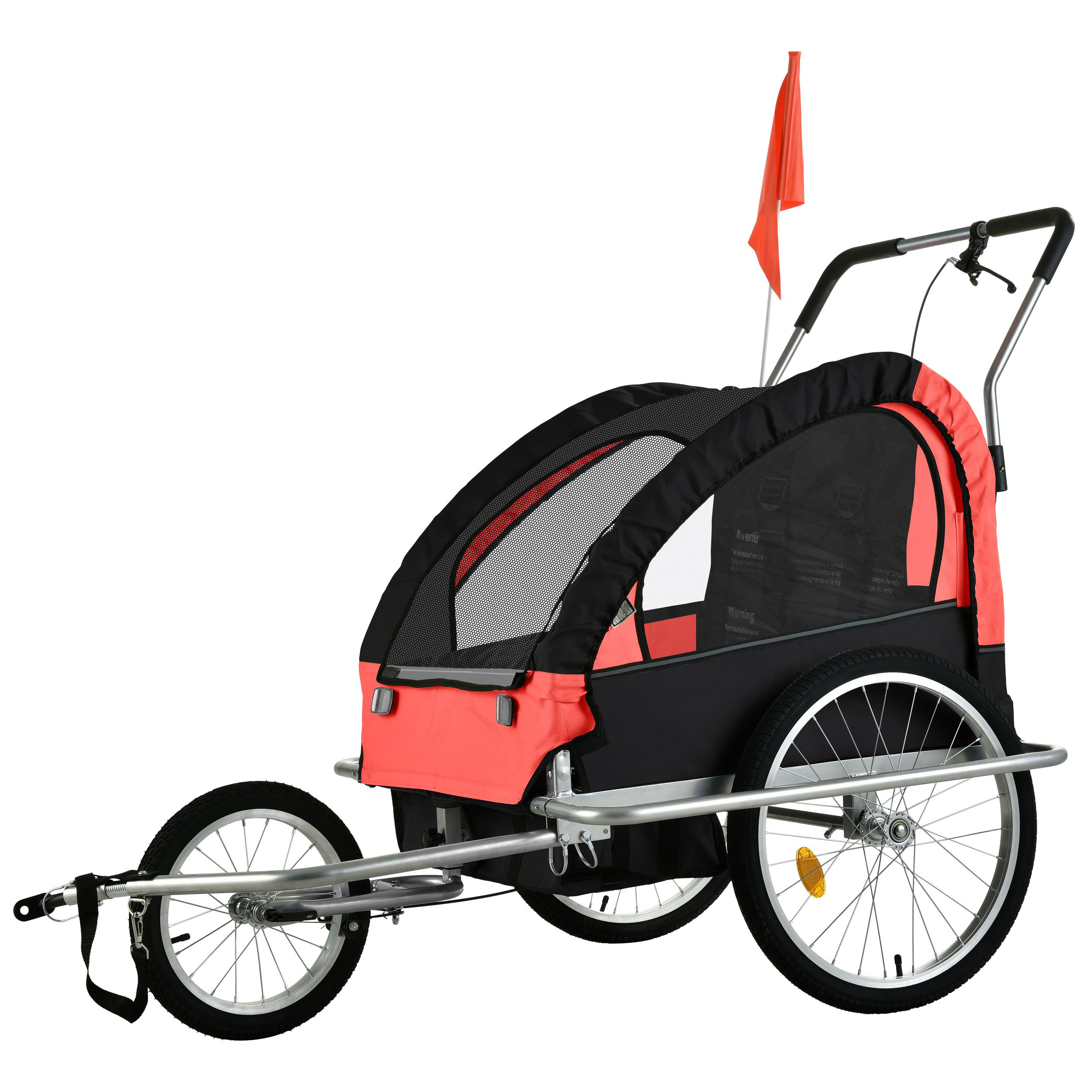 Veloanhänger Jogger 2-in-1 rot