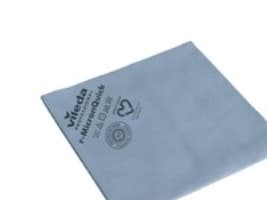 Microfiberklud r-MicronQuick 40x38cm Svanemærket blå 70% genbrugsplast,5 stk/pk