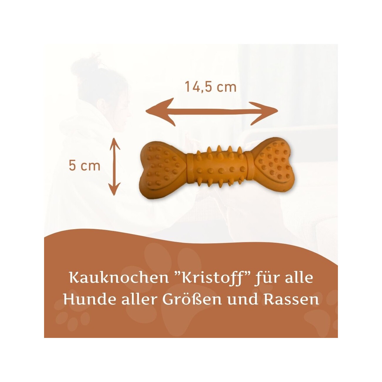 Wildfang Kauknochen mit Quietscher