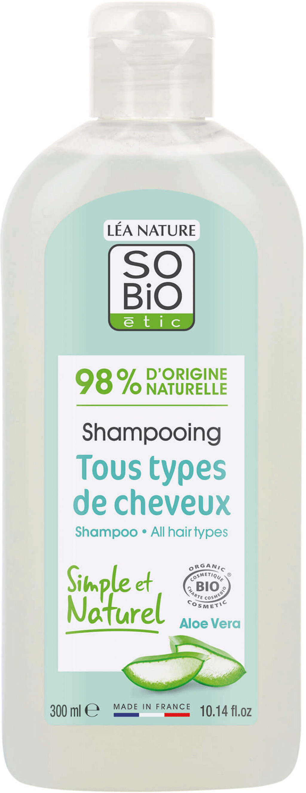LÉA NATURE SO BiO étic  Shampoo Bio-Aloe Vera, 300 ml
