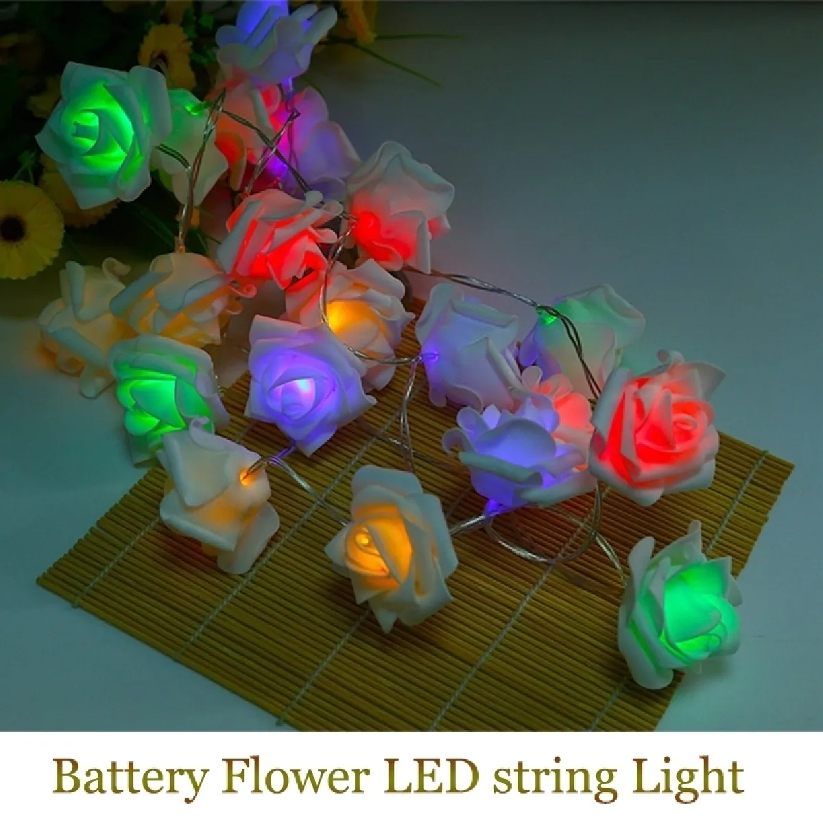 Wewoo Guirlande LED 3m - Fleur Rose