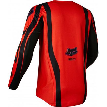 Maillot cross Fox 180 VENZ - FLUO RED 2023 - Rouge / Noir
