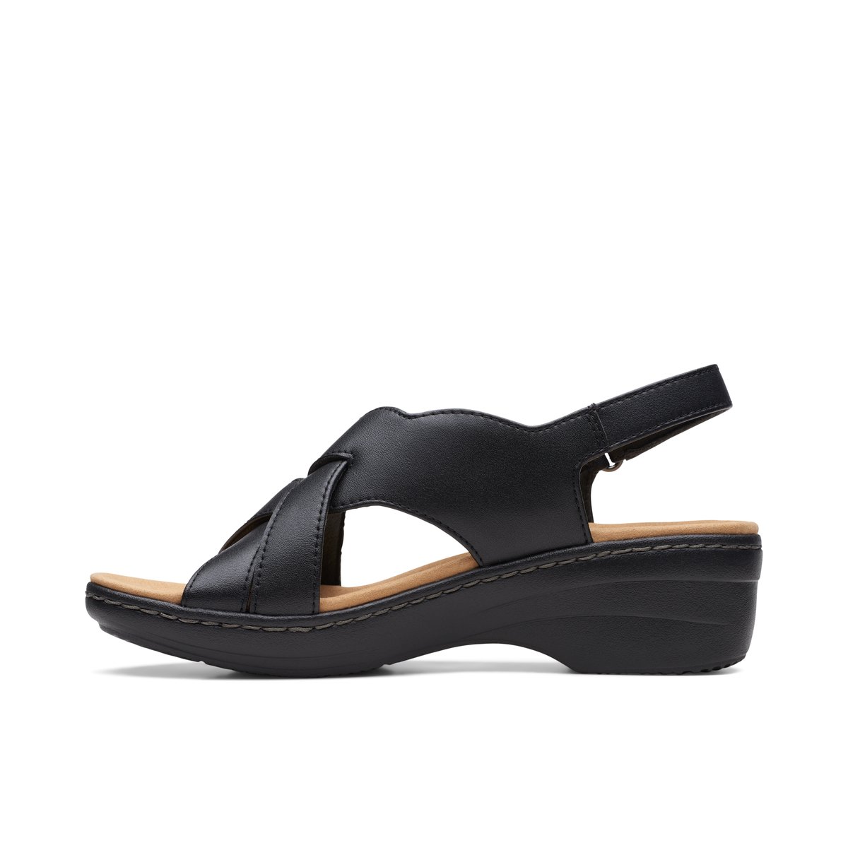 CLARKS-Merliah_b-w-Talon compensé - Noir