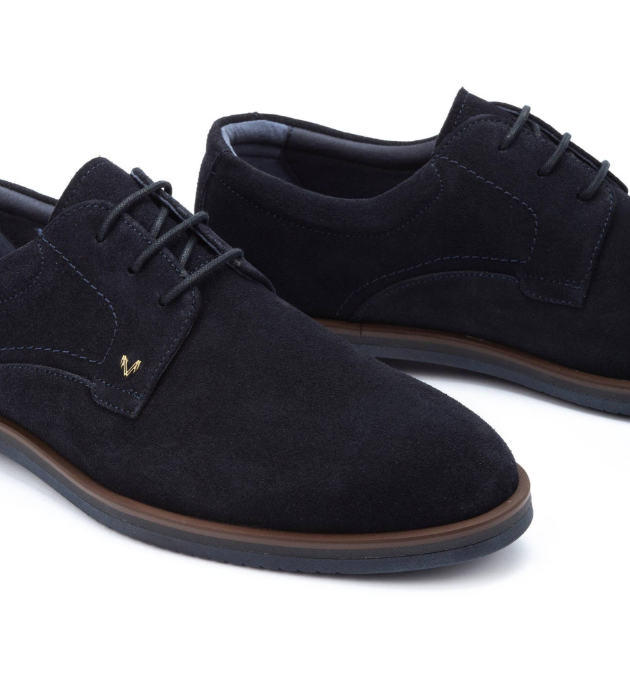 Sapatos Martinelli Douglas em couro azul marinho