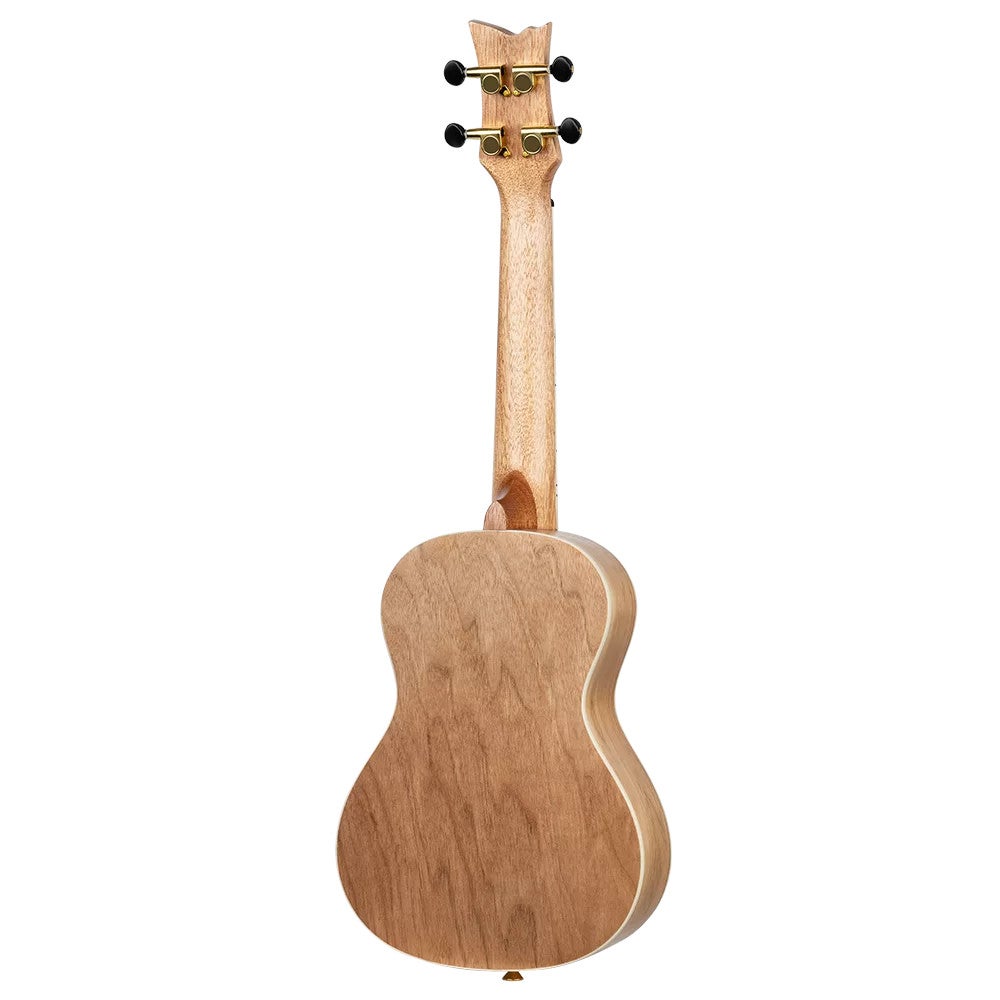 Ortega RUEL-MBK Element Series Concert Size Ukulele Metallic Black concert ukelele met gigbag