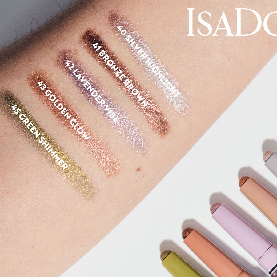 IsaDora The Shimmer Eyeshadow Stick Longwear & Water-Resistant 41 Bronze Brown 1,2g