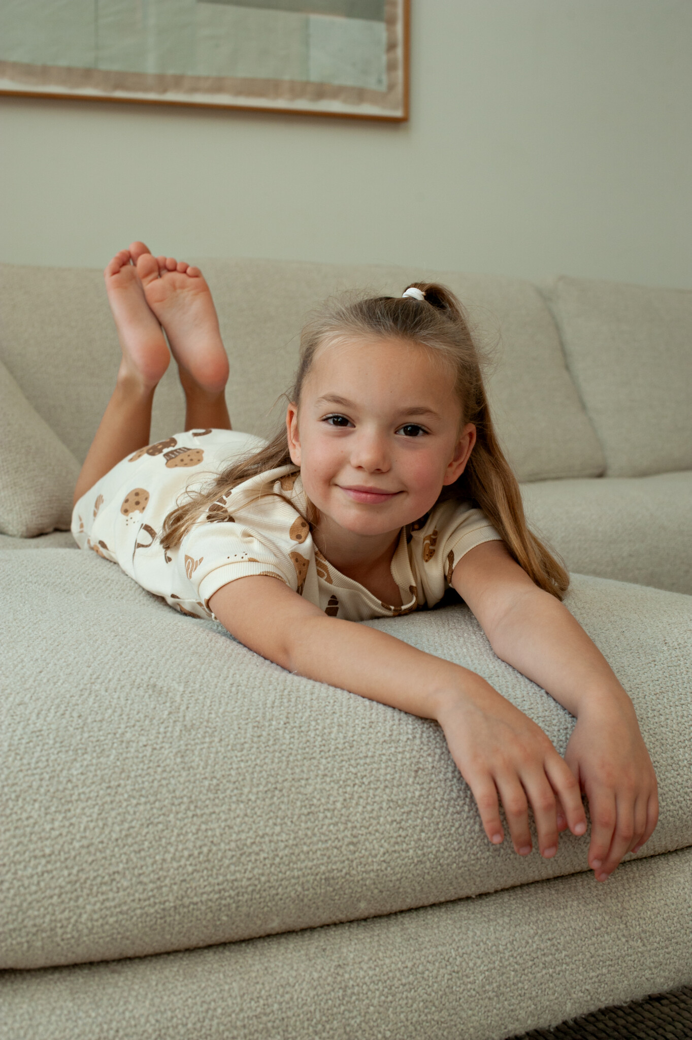 Feetje Feetje shortama Cosy Crumbs - Premium Summerwear, offwhite