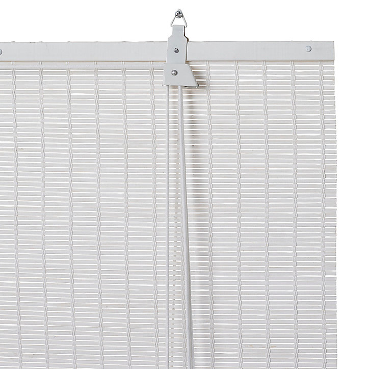 Store enrouleur bambou Colours Java blanc 120 x 180 cm