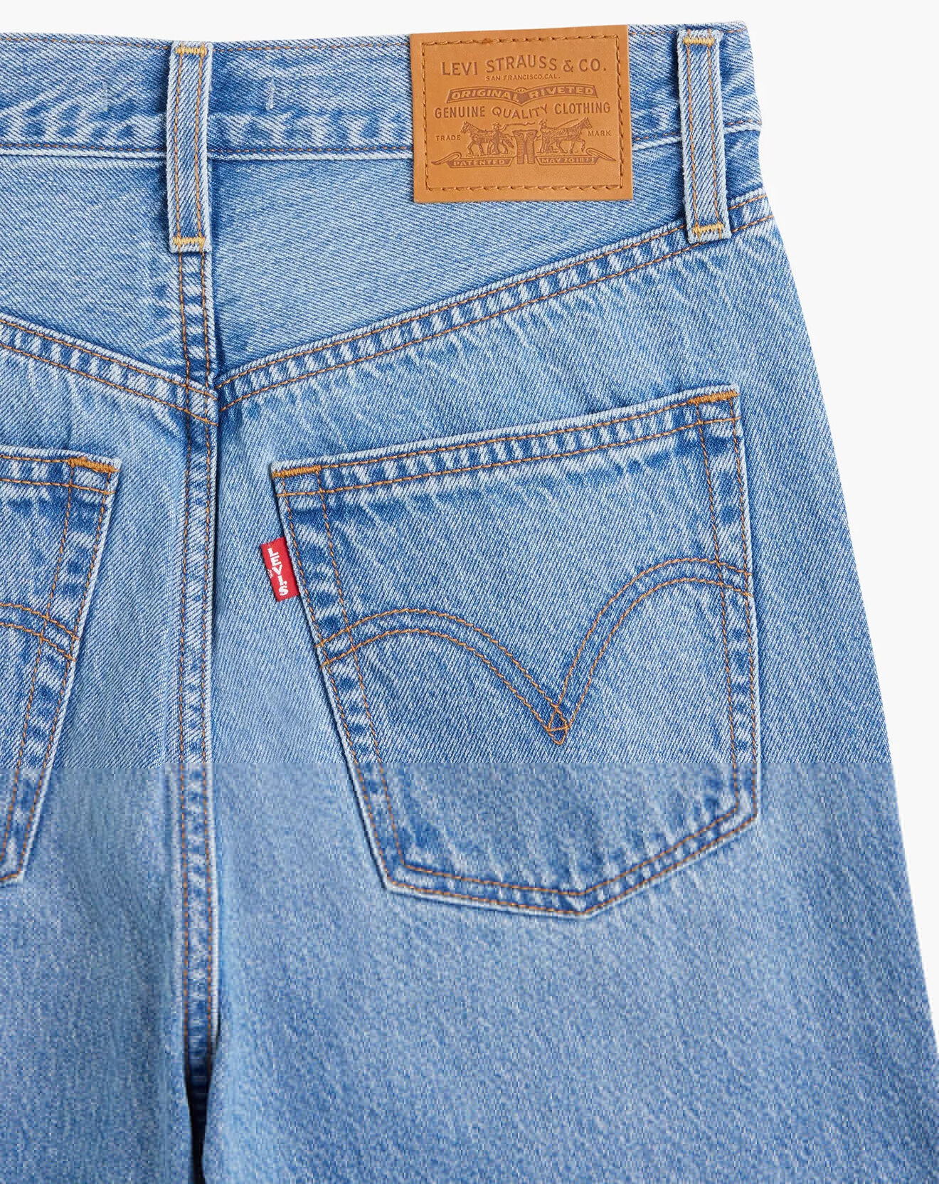 Levi's® Jean Ribcage taille haute bleu moyen