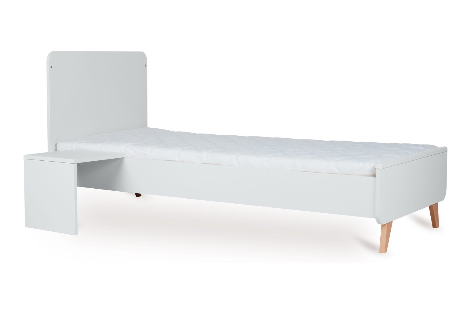 Loft Junior Kit Junior kit i heltre bøk/melamin til Loft vokseseng. Hvit/bøk 70x170 cm.