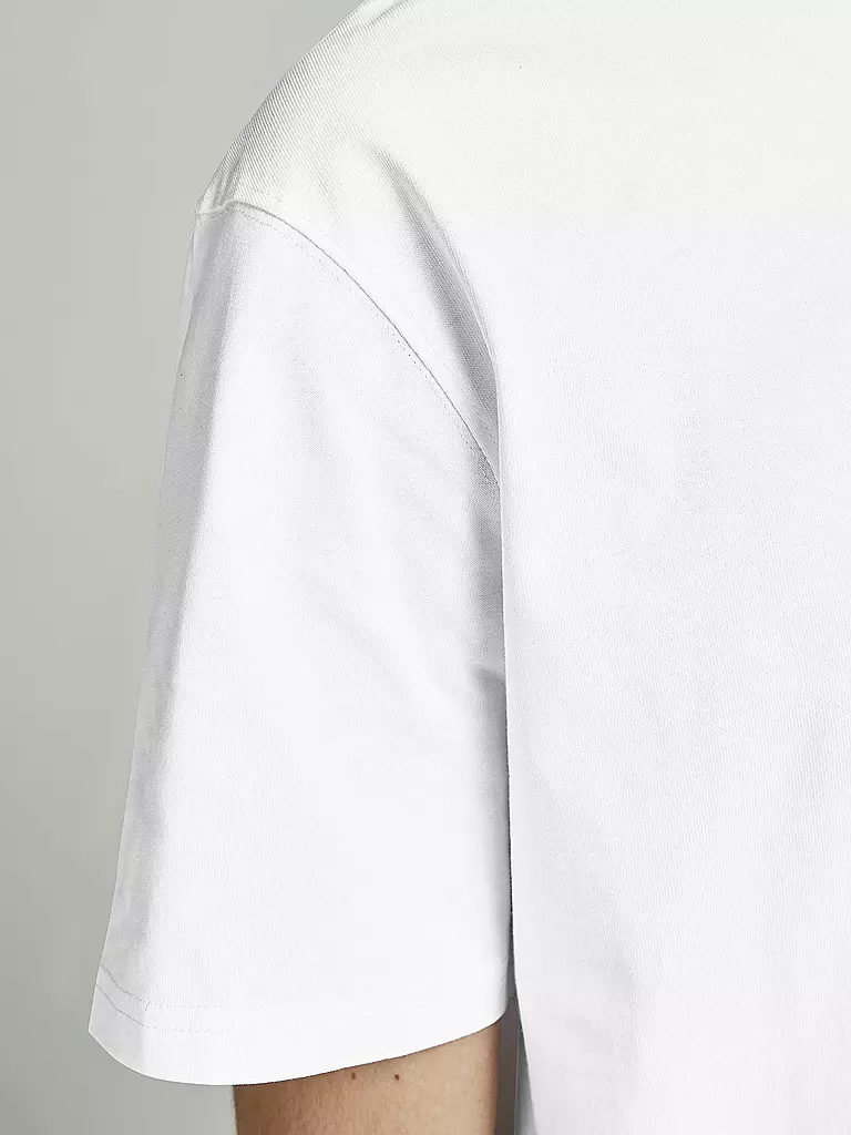 JACK & JONES T-Shirt JJERELAXED  weiss
