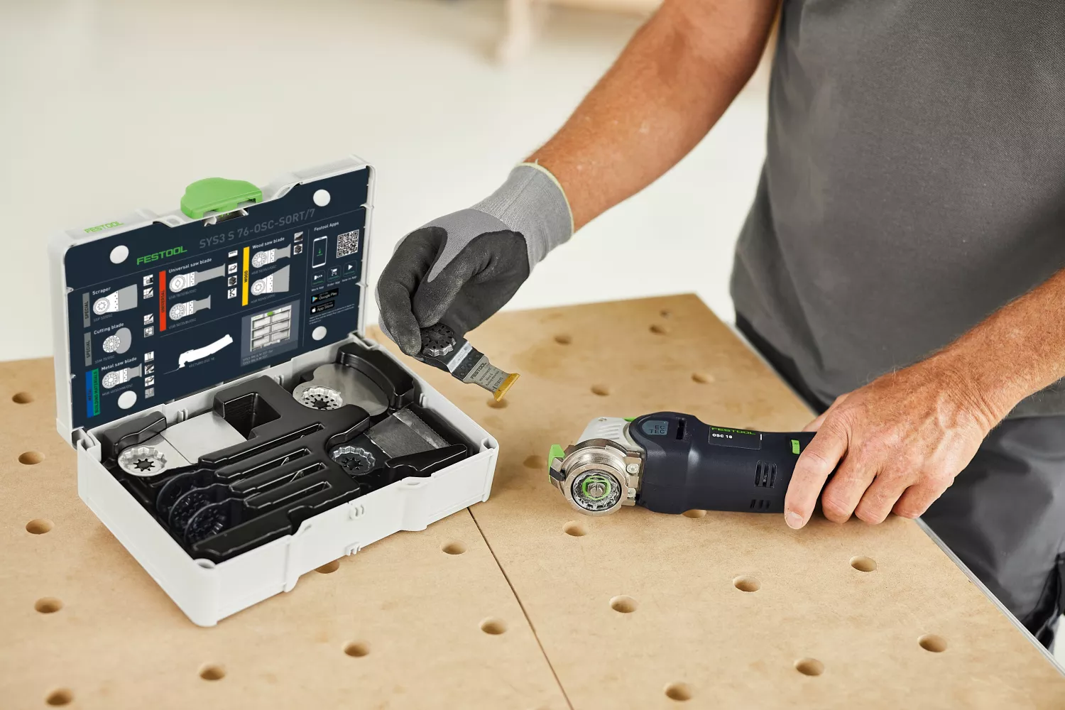 Festool 578116 7-delige Multitool zaagbladset SYS3 S 76-OSC-SORT/7