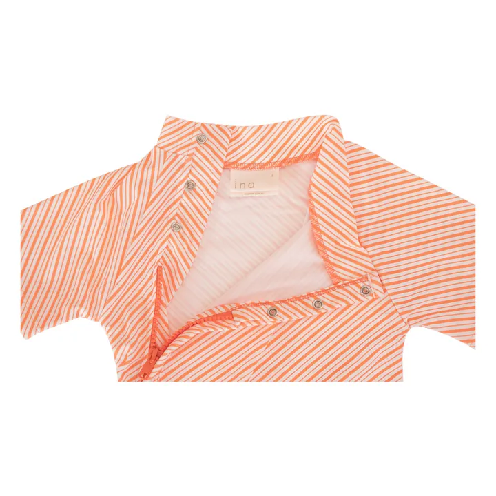 Ina Swim Combinaison Anti-UV Zimmi Rayée | Corail