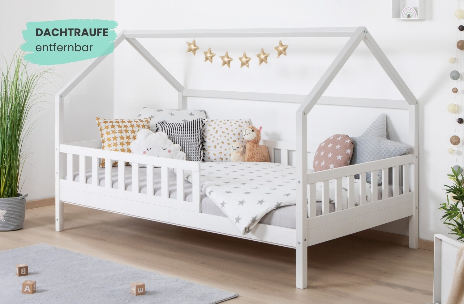 TiCAA Kinderbett Hausbett 