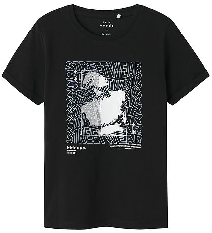 Name It T-Shirt - NkmVux - Black/Streetwear