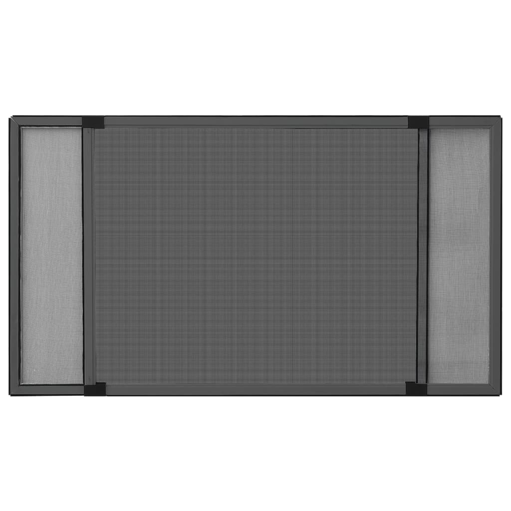 Moustiquaire extensible pour fenêtres anthracite (100-193)x75cm