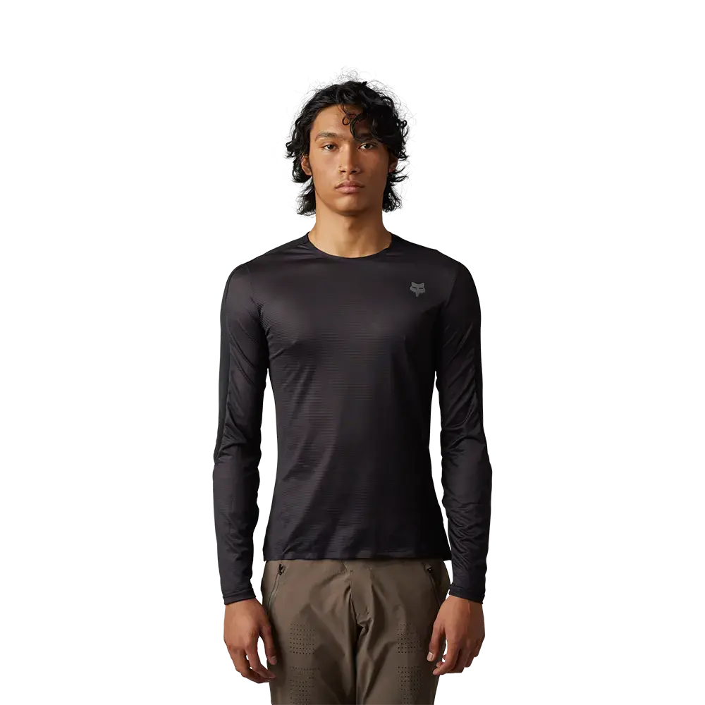 Fox Flexair Ascent MTB Fietsshirt Lange Mouwen Zwart/Grijs Heren