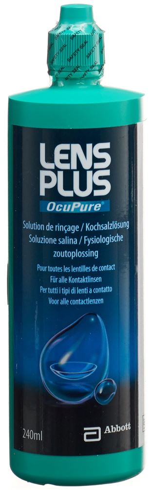 LENS PLUS OcuPure Kochsalzlösung Lös Fl 240 ml