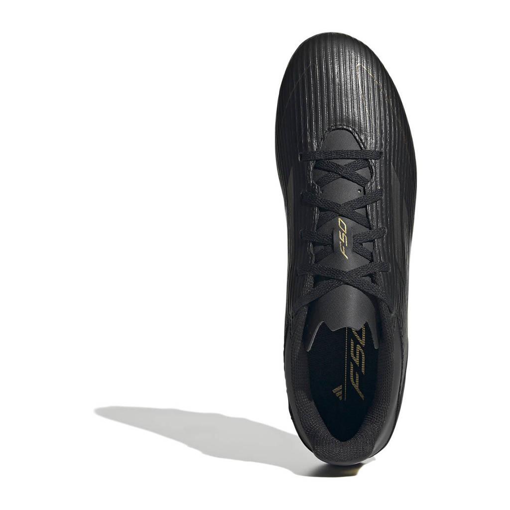 adidas F50 Clubjunior voetbalschoenen zwart/goud metallic
