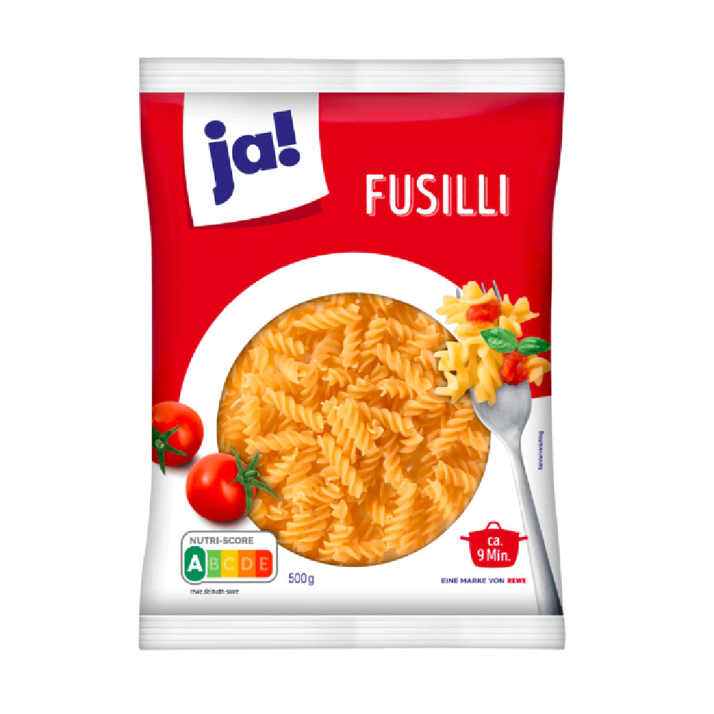 ja! Fusilli Nudeln 500g MHD:24.9.27