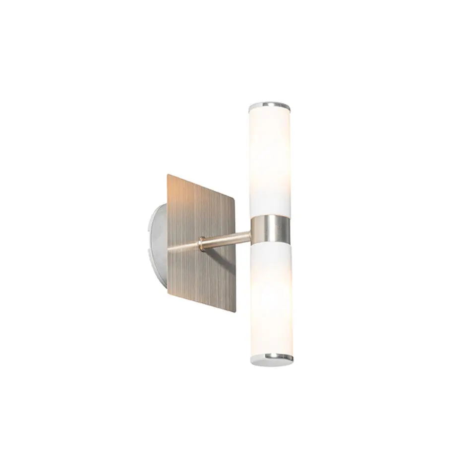 Qazqa wandlampen bath zilverkleurig g9