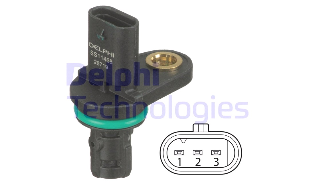 Sensor, knastakselposition
