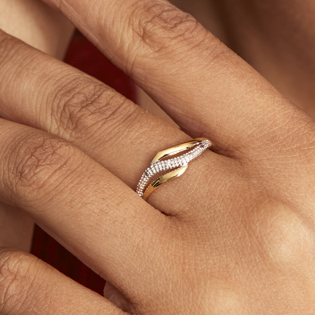 Bague Smeralda Or Bicolore Diamant